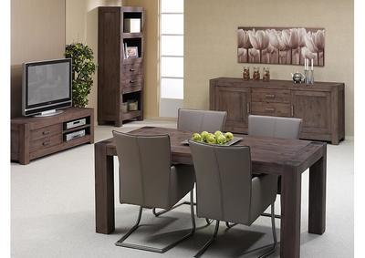 Table rectangualire en acacia foncé