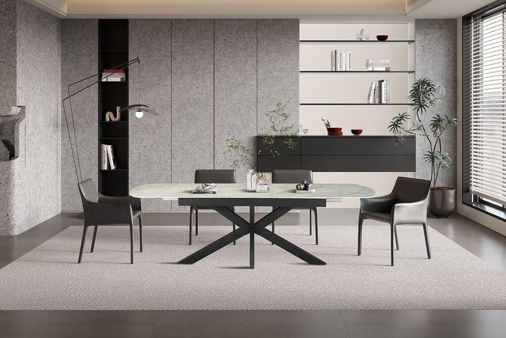 Table en céramique économique 3 coloris de plateau au choix