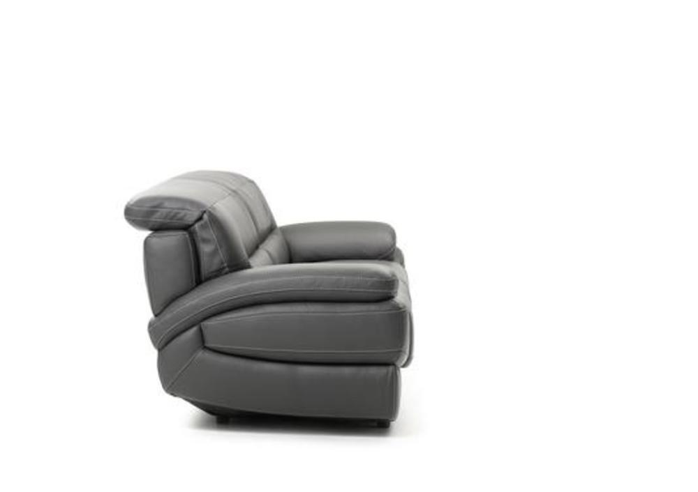 Canapé 3 places lignes arrondies avec têtières réglables 2