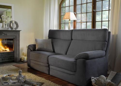 Canapé contemporain fixe ou relax, cuir, tissu ou microfibre