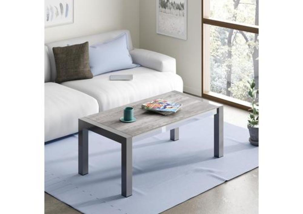 Table basse relevable avec pieds colorés 2