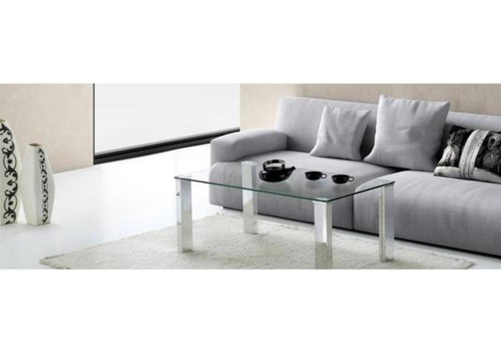 Table basse à plateau transparent ou fumé 2