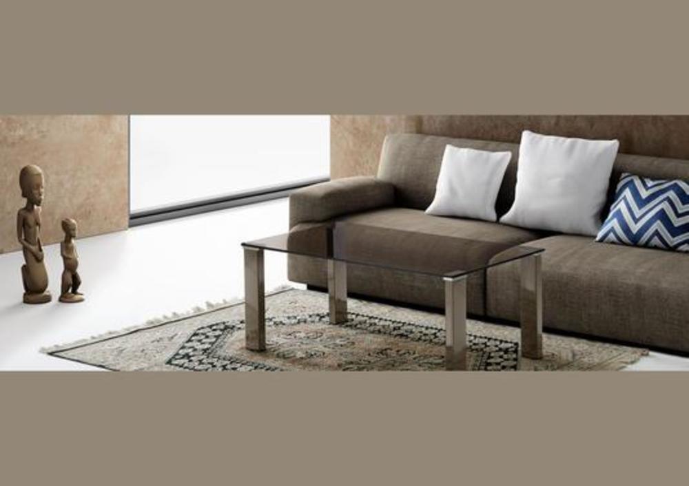 Table basse à plateau transparent ou fumé 3