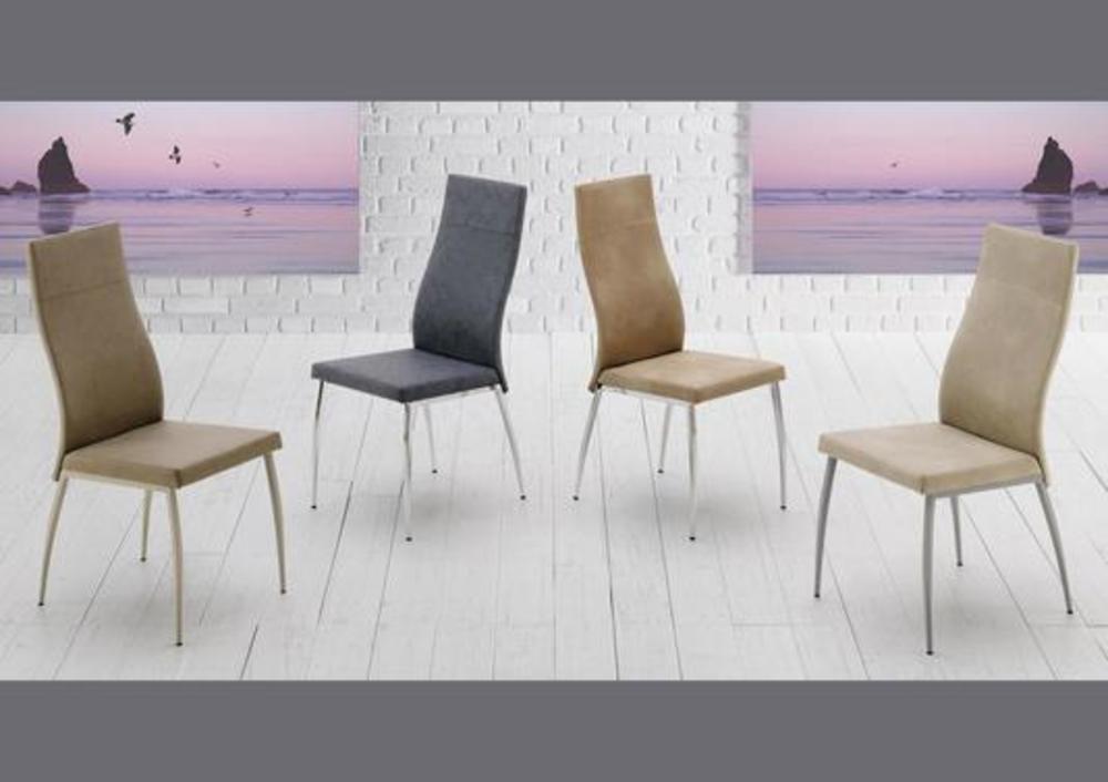 Chaise sur pieds en inox ou colorés 2