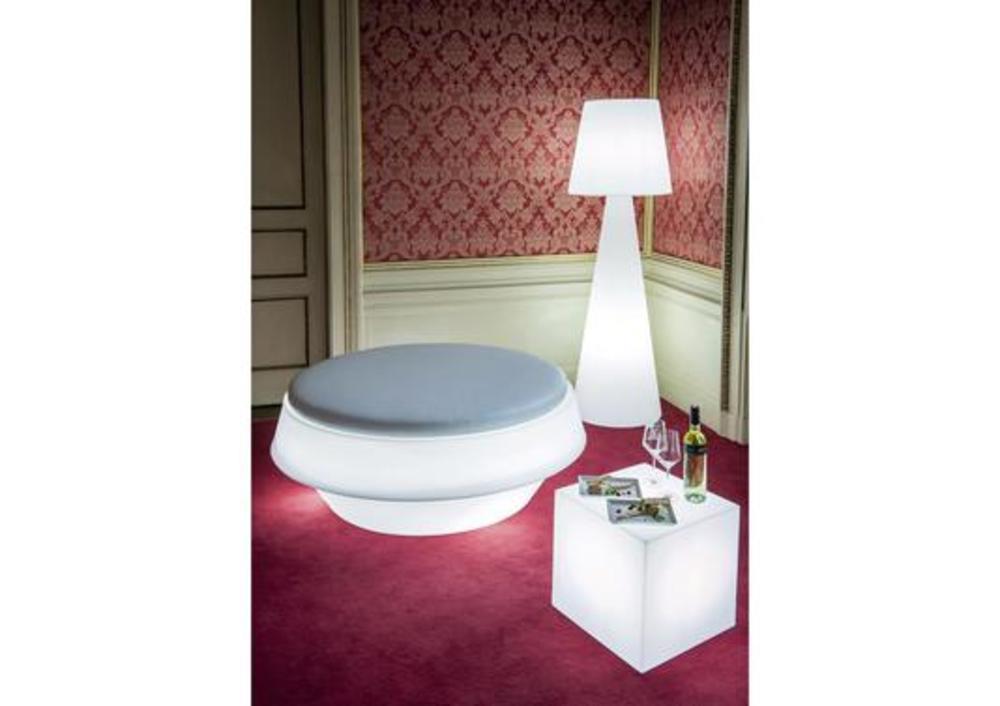 Grand pouf rond lumineux 4