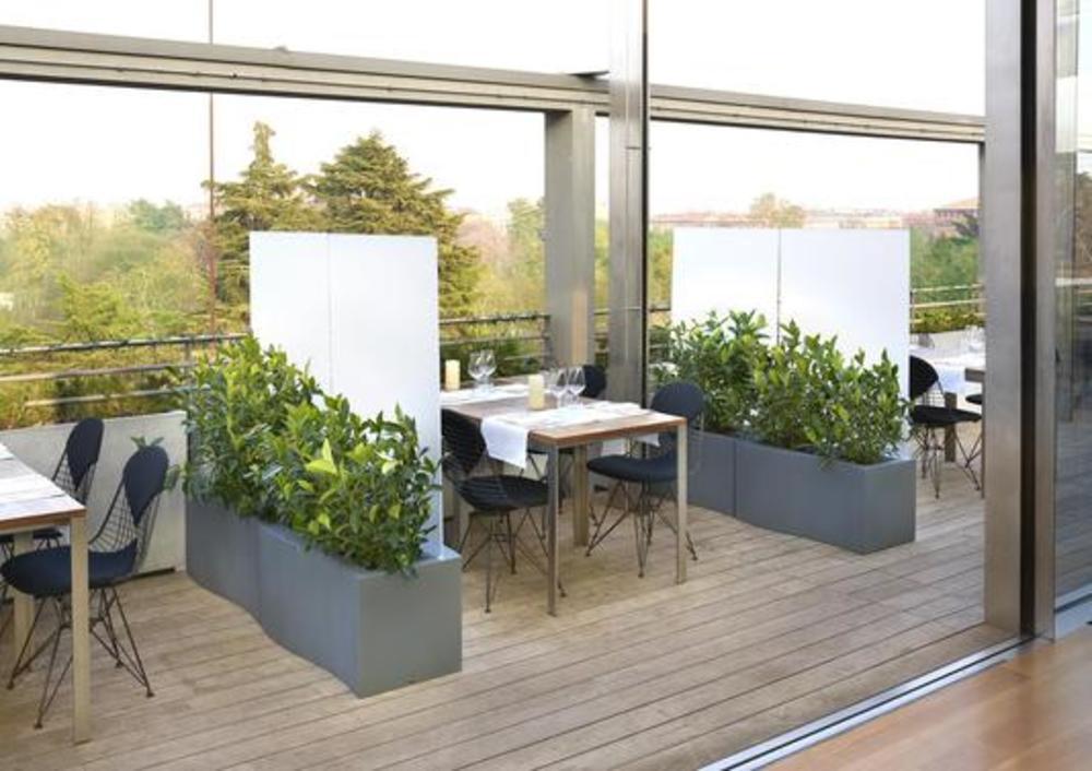 Pot rectangulaire brise-vue