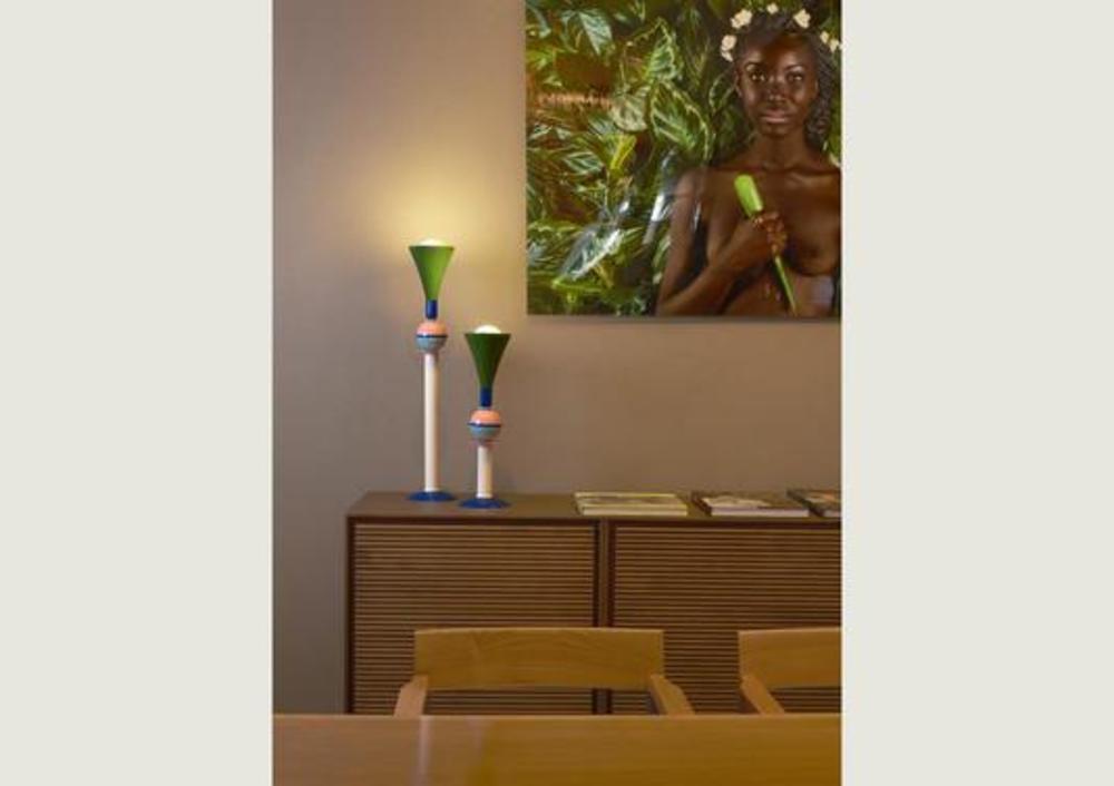 Lampadaire multicolore moderne 1