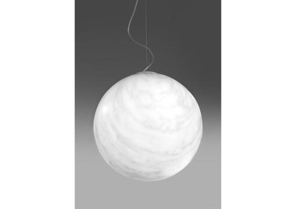 Suspension ronde en globe aux motifs minéraux 2
