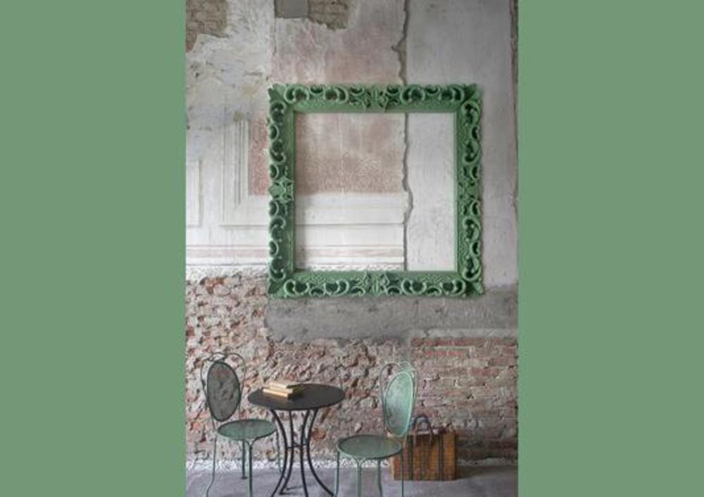 Grand miroir à suspendre ou poser orné 3