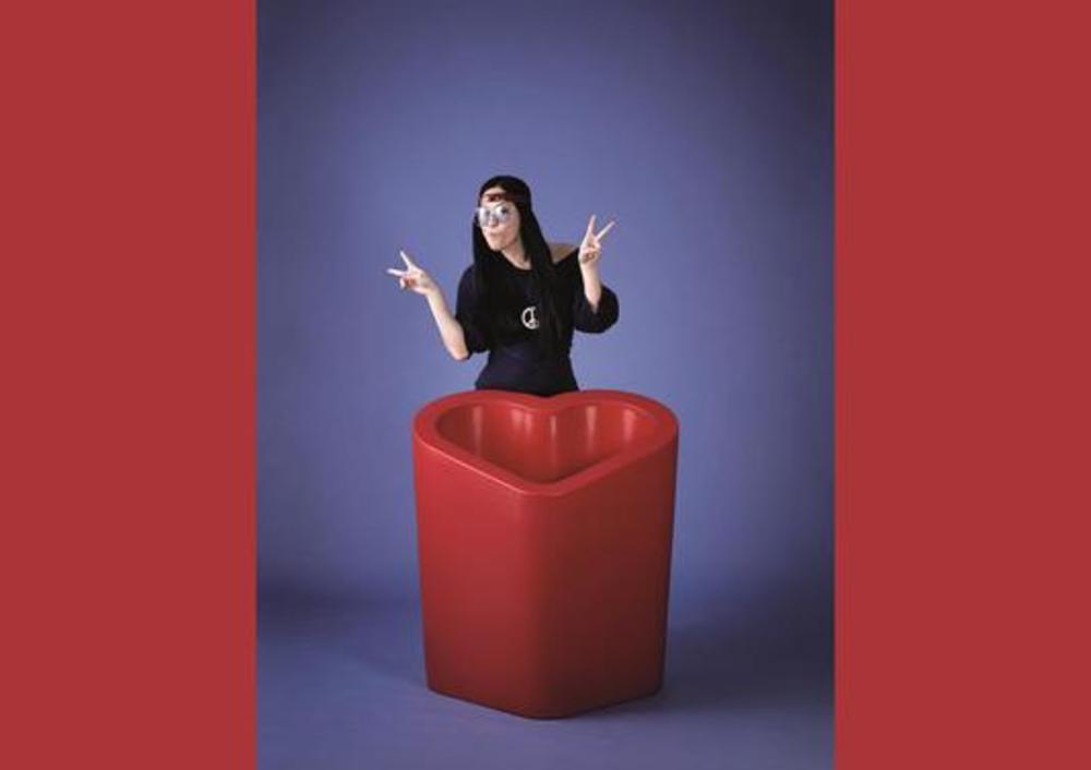 Porte bouteille en forme de cœur 2