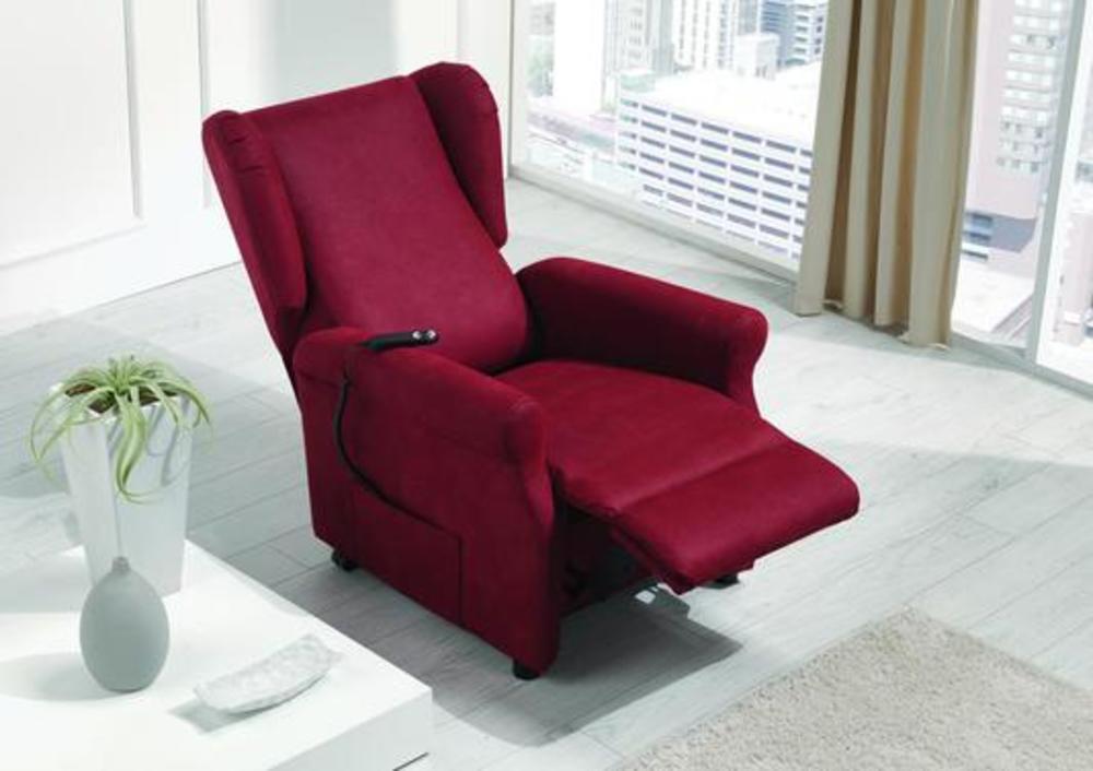 Fauteuil couleur prune avec 1 relax électrique 2