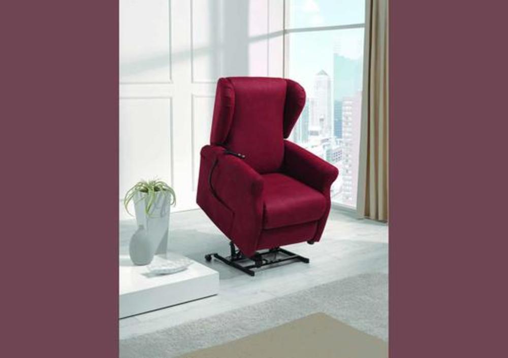 Fauteuil couleur prune avec 1 relax électrique 3
