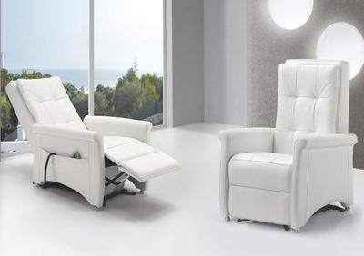 Fauteuil avec assise et dossier capitonnés