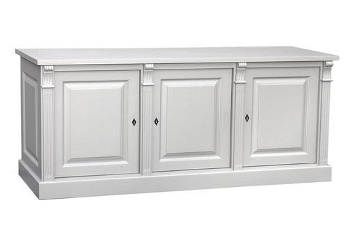 Enfilade 3 portes en pin massif blanc