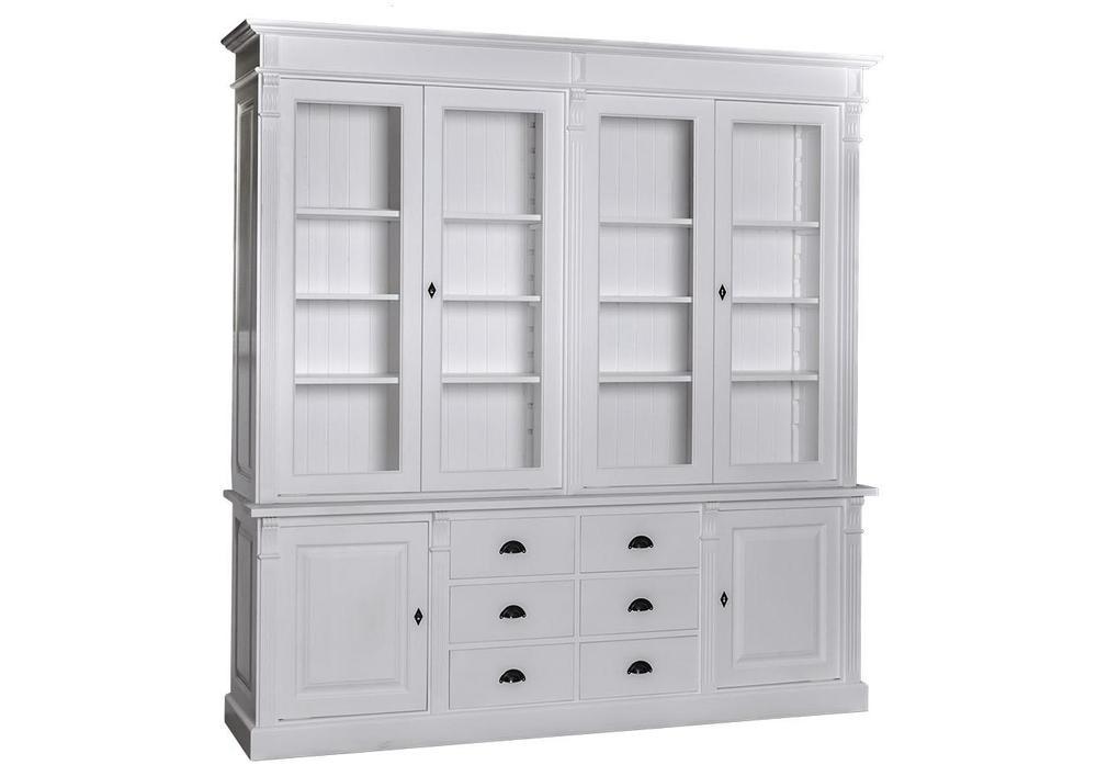 Bibliothèque ouverte en pin massif marron 2