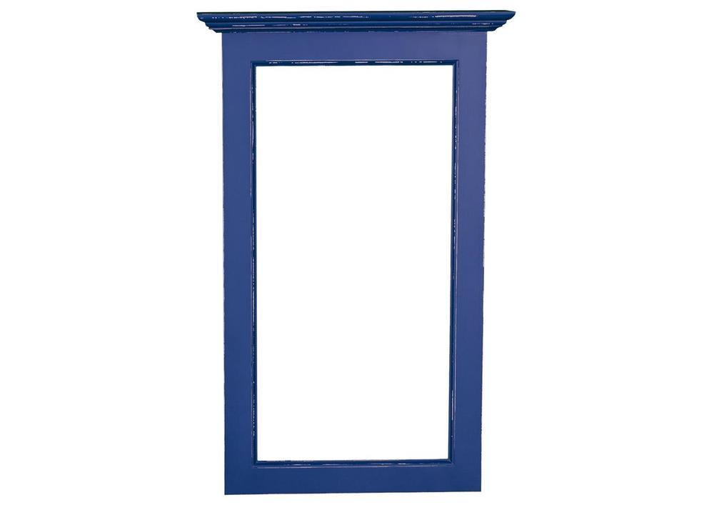 Miroir en pin massif patinée avec moulure