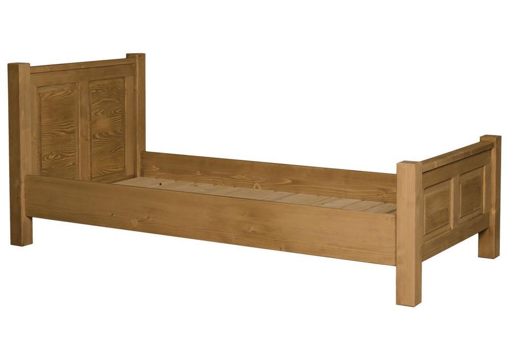 Lit en pin massif couleur bois