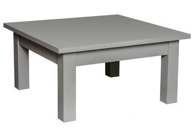 Table basse carrée en pin massif grise