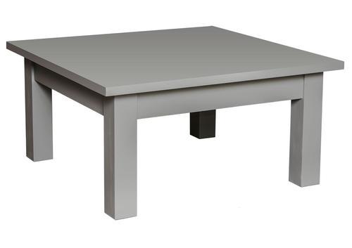 Table basse carrée en pin massif grise