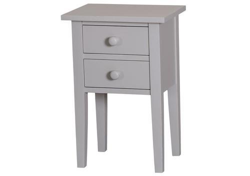 Chevets en pin massif gris 2 tiroirs
