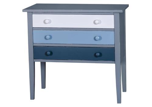 Meuble d'entrée en pin massif avec 3 tiroirs