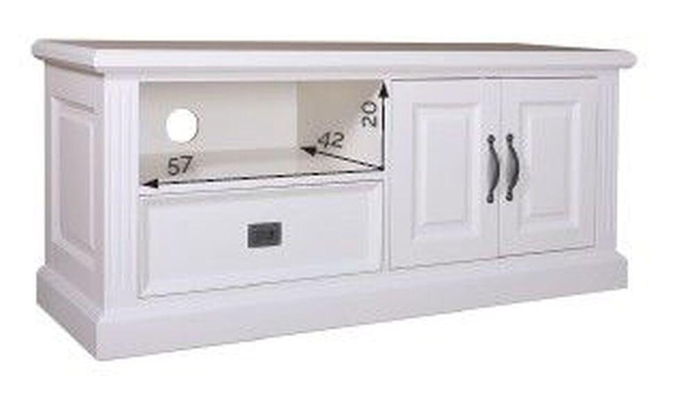 Meuble TV 2 portes 1 niche de style classique  2