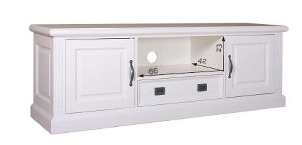 Meuble TV 2 portes 1 niche de style classique  3