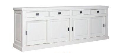 Buffet 4 portes coulissantes 4 tiroirs au design classique 