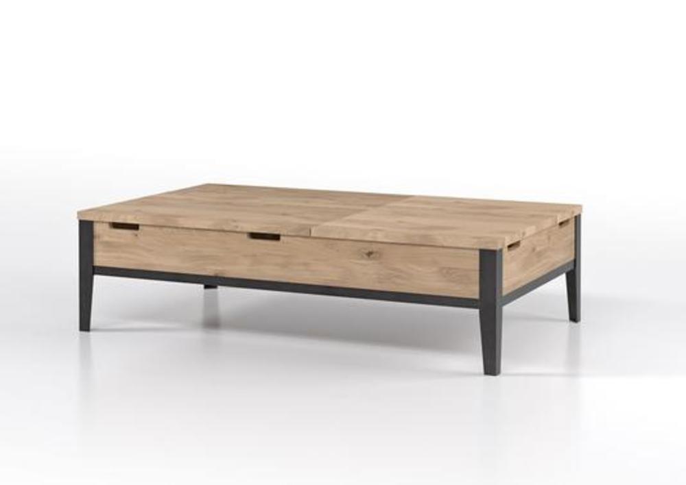 Table basse rectangulaire avec plateau relevable  2