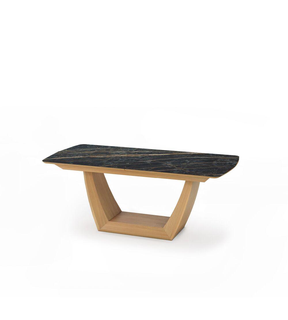 Table de repas pied en U plateau céramique 2