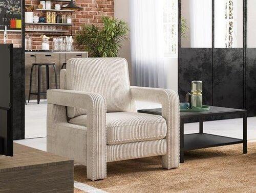 Fauteuil contemporain en velours