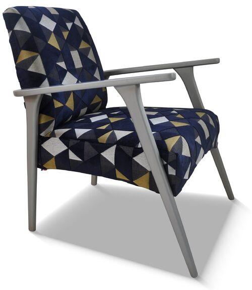 Fauteuil d'appoint tissu et finitions au choix