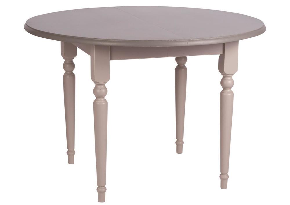 Table ronde style anglais pin massif pieds travaillés