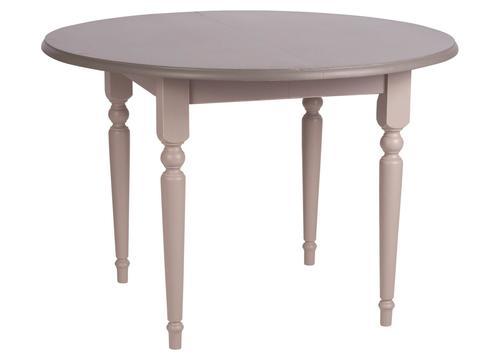 Table ronde style anglais pin massif pieds travaillés