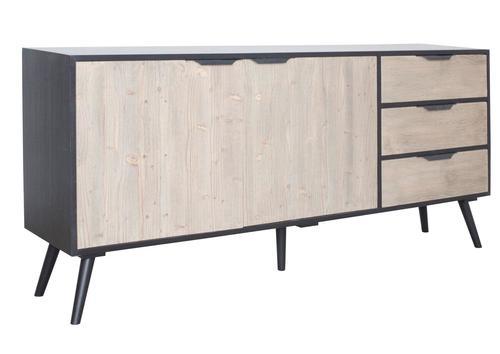 Enfilade style scandinave 2 portes 3 tiroirs