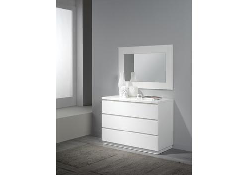 Commode 3 tiroirs laquée blanche