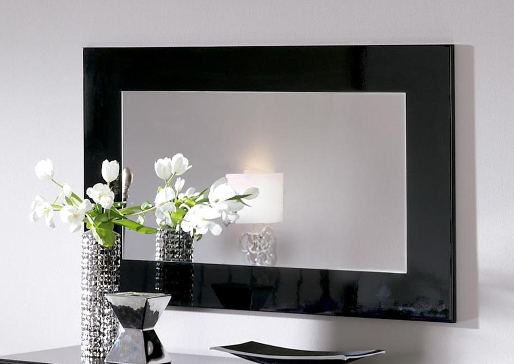 Miroir laqué noir