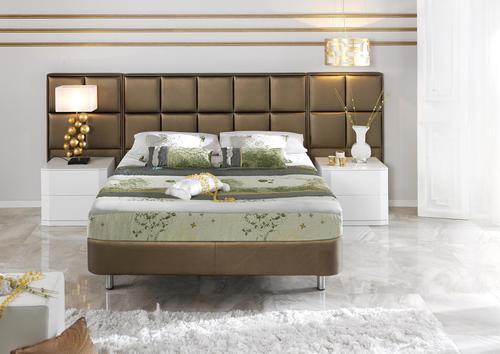 Tête de lit en pvc marron contemporaine