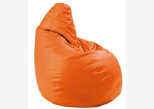 Pouf original en pvc orange