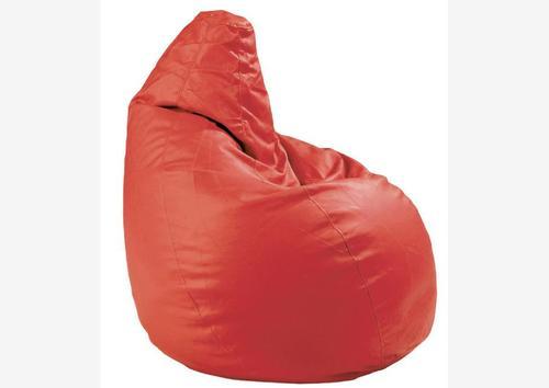 Pouf original en pvc rouge