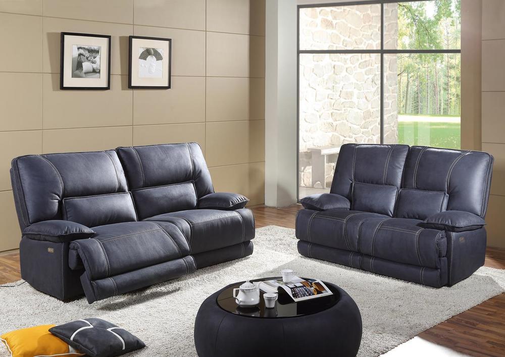 Canapé 2,5 places microfibre avec relax électriques
