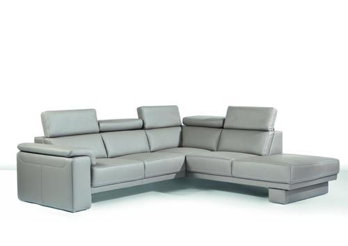 Canapé d'angle contemporain en cuir, tissu ou microfibre