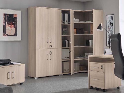 Armoire d'angle modulable pour espace de travail
