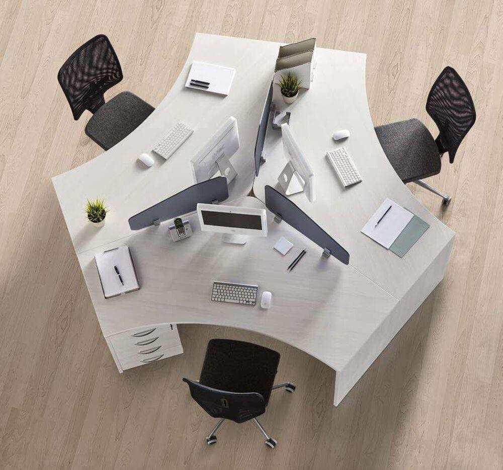 Bureaux modulables pouvant servir de table de réunion