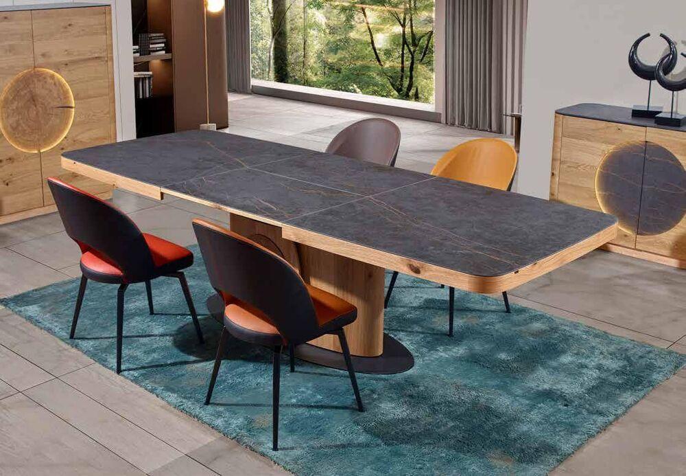 Table de salle à manger 1 allonge pied central original