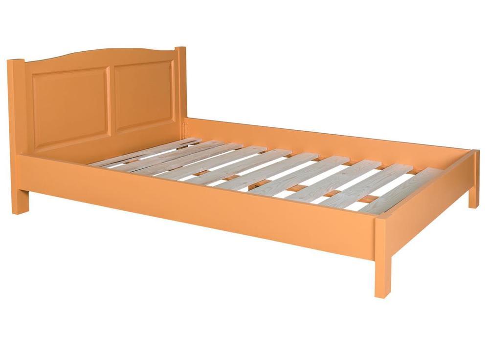 Lit en pin massi orange